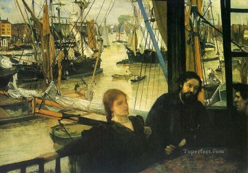 Wapping sobre el Támesis James Abbott McNeill Whistler Pinturas al óleo